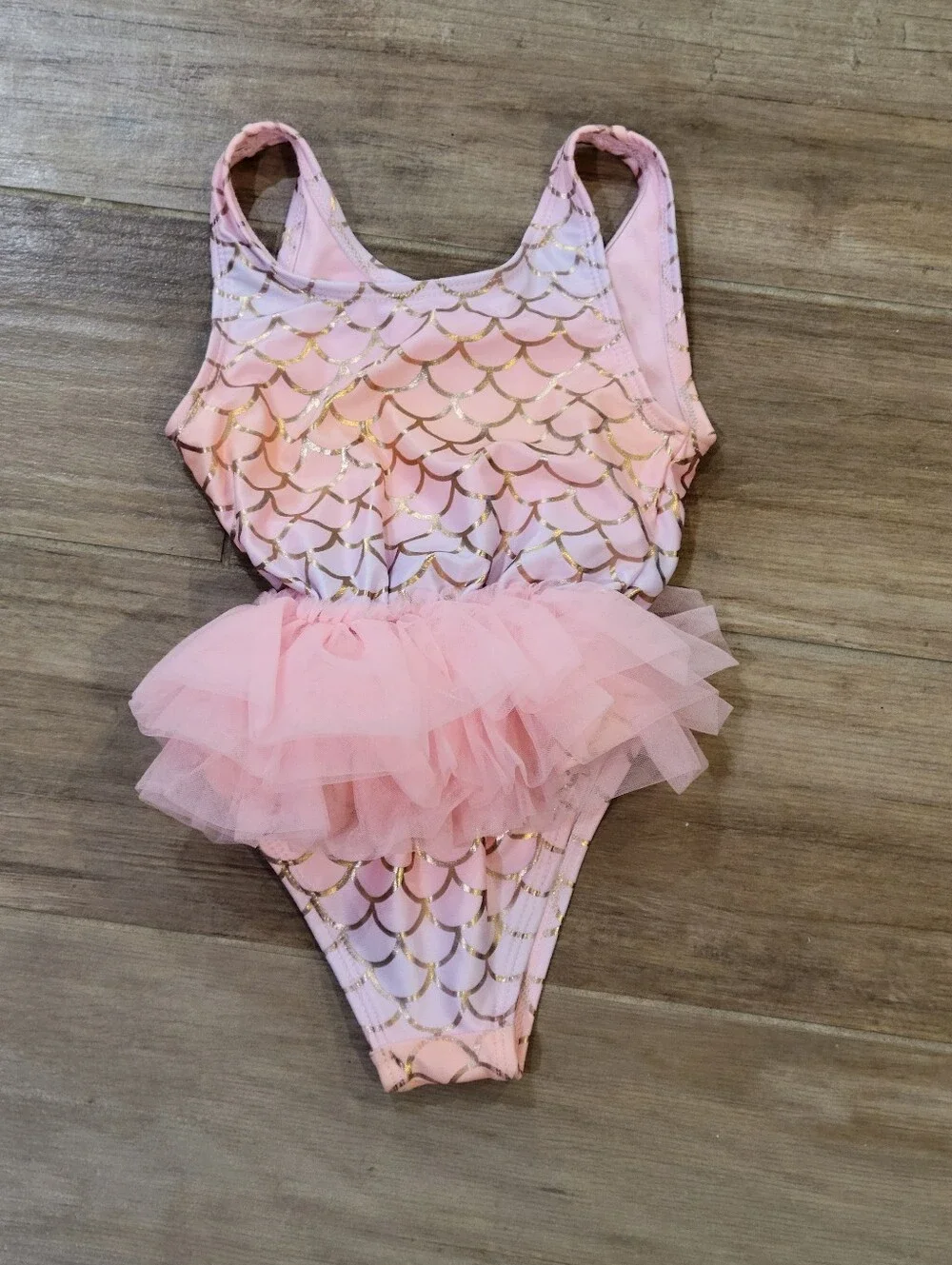 Girls Swimsuit Dress Up Mermaid w/Tutu 3T NWOT